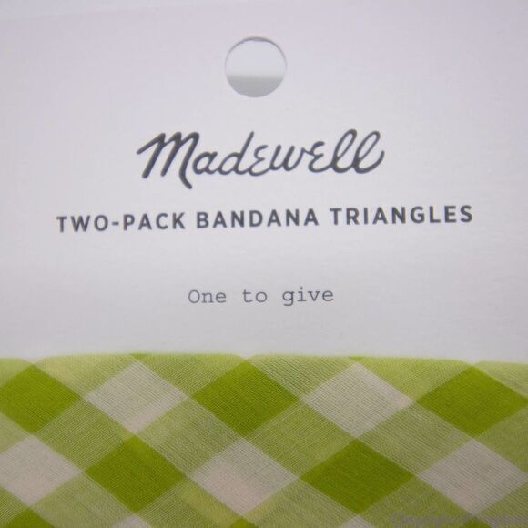 ‎NEW Madewell Two-Pack Triangle Bandanas - Picture 9 of 13